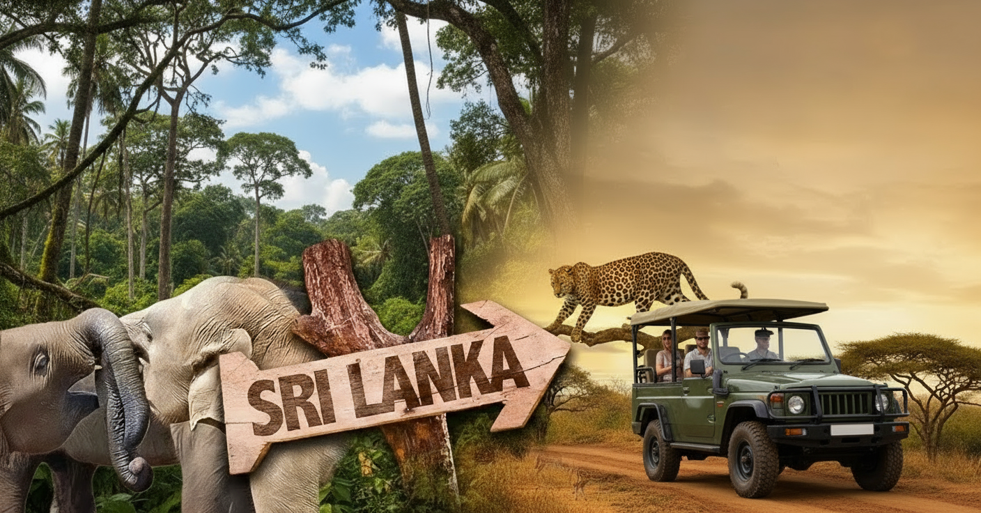Wild Safari in Sri Lanka.
